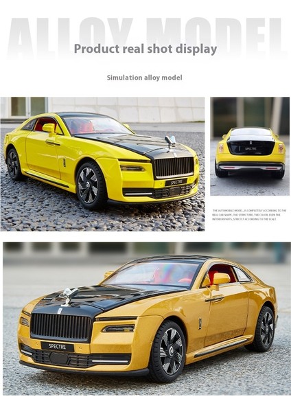 124 Rolls-Royce Shining Alaşımlı Araba Modeli (Yurt Dışından)