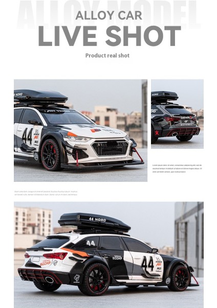 124 Araba Rs6 Pist Modifiyeli Alaşımlı Araba Modeli (Yurt Dışından)