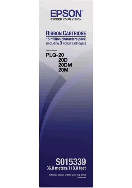 Tonersepeti Epson Plq-20 S015339 Şerit (3'lü Paket)