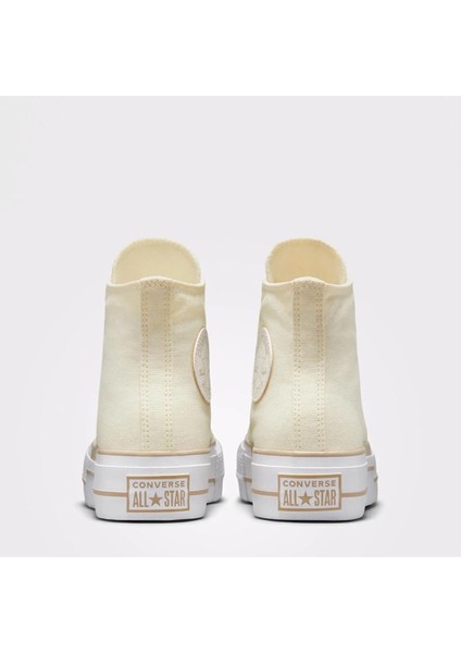 Chuck Taylor All Star Lift Platform Outline Sketch Kadın Krem Sneake