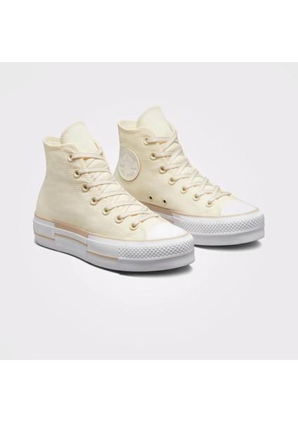 Chuck Taylor All Star Lift Platform Outline Sketch Kadın Krem Sneake