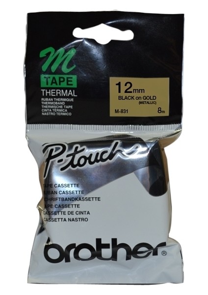 Tonersepeti Brother M-831 Altın Üzerine Siyah Etiket