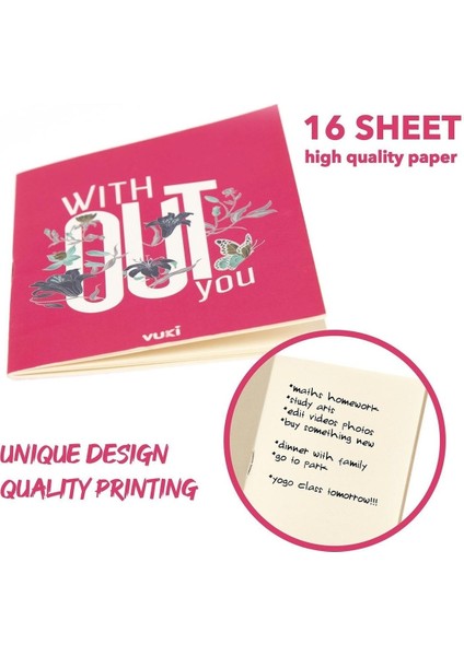 Minik Not Defteri (Çiçek) fırsatları