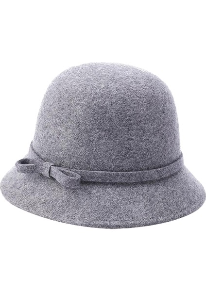 Kadın Yün Karışımı Cloche Winter Dome Dome Gri (Yurt Dışından) modelleri