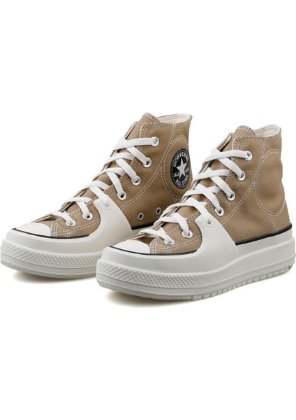 Chuck Taylor All Star Construct Kadın Günlük Ayakkabı A03876C Krem modelleri