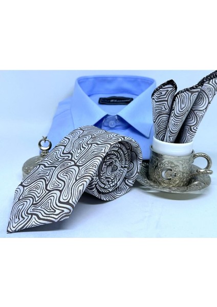 Dokuma Mendilli Kravat modelleri