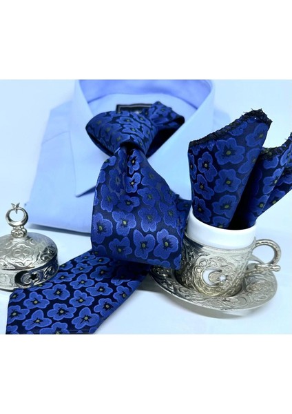 Dokuma Mendilli Kravat modelleri