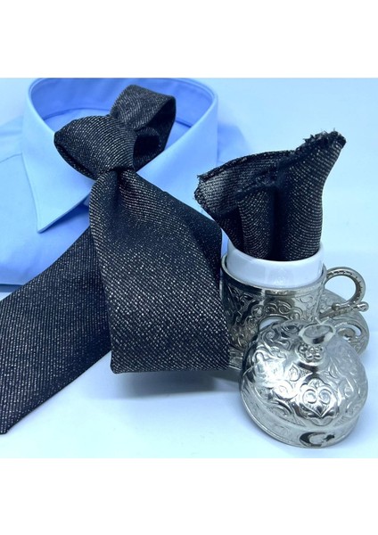 Dokuma Mendilli Kravat