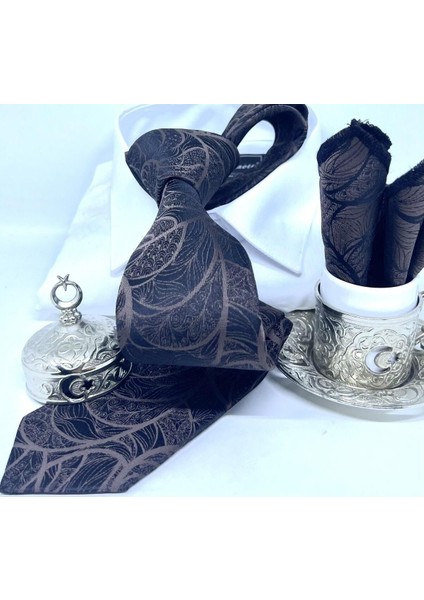 Dokuma Mendilli Kravat