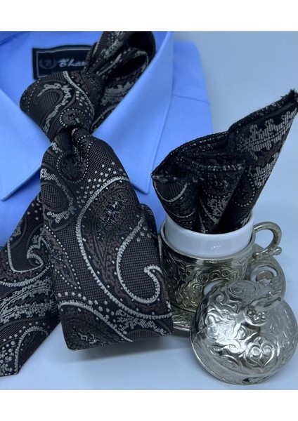 Dokuma Mendilli Kravat modelleri