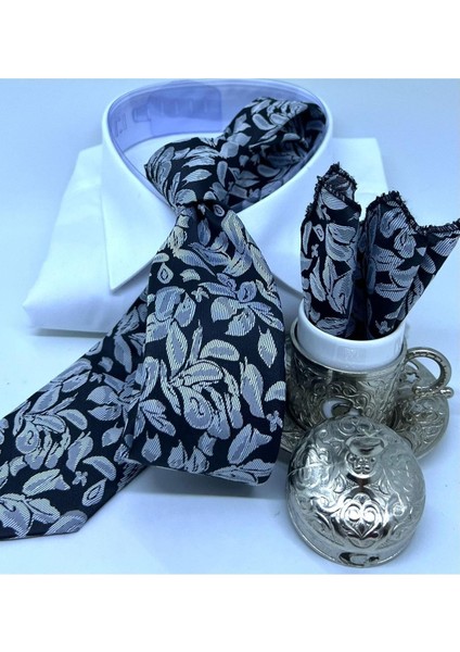 Dokuma Mendilli Kravat