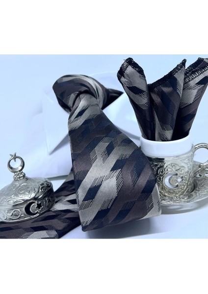 Dokuma Mendilli Kravat