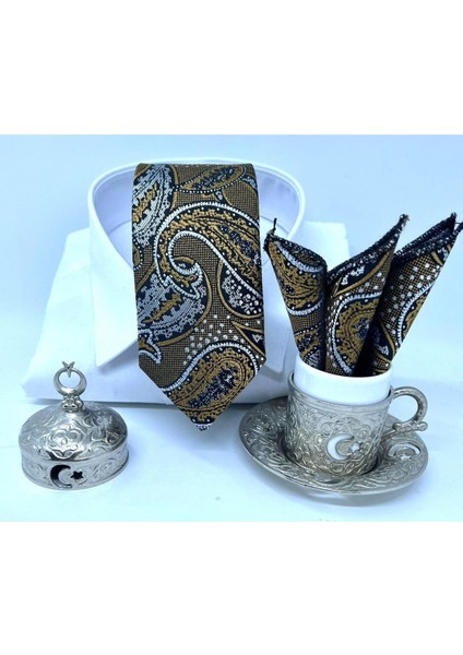 Dokuma Mendilli Kravat modelleri