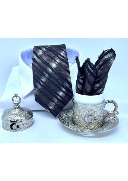 Dokuma Mendilli Kravat indirimleri