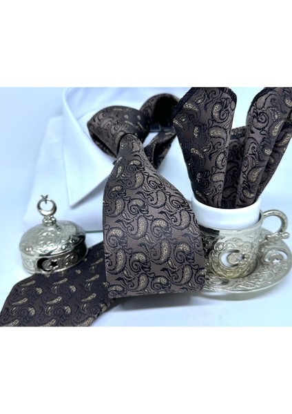 Dokuma Mendilli Kravat