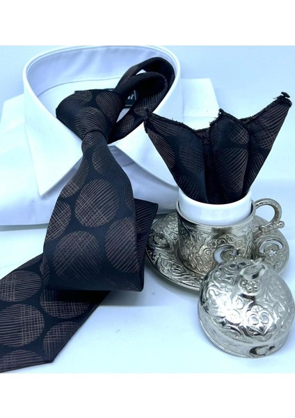 Dokuma Mendilli Kravat