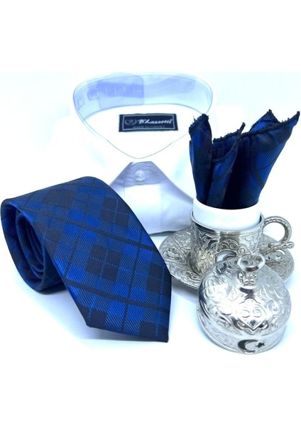 Dokuma Mendilli Kravat modelleri