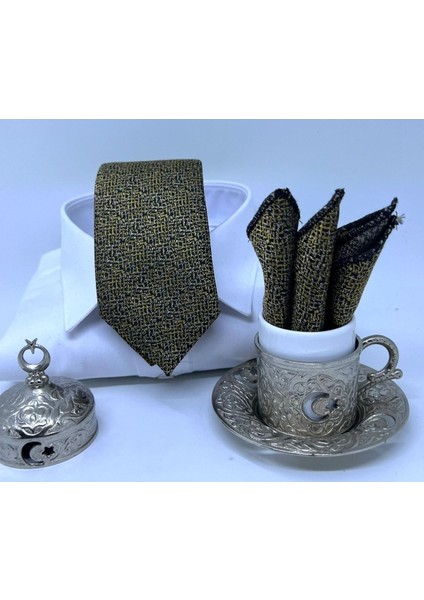 Dokuma Mendilli Kravat modelleri