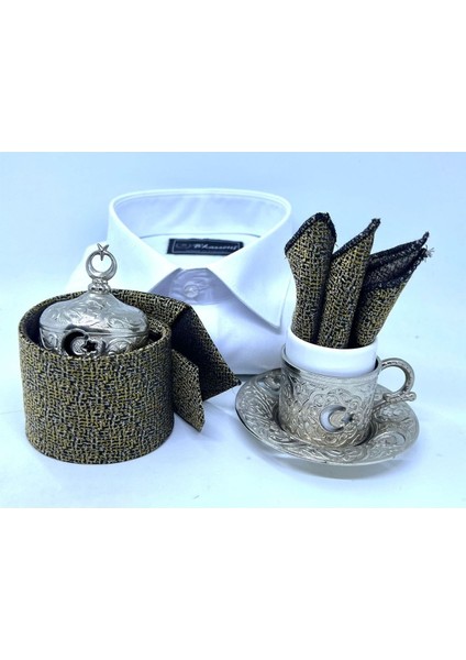 Dokuma Mendilli Kravat fırsatları