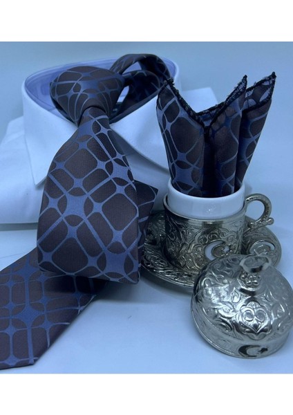 Dokuma Mendilli Kravat