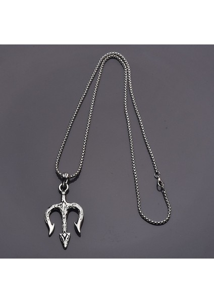 Şeytan Dirgen Kolye Erkek Çelik Takı Aksesuar fiyatları