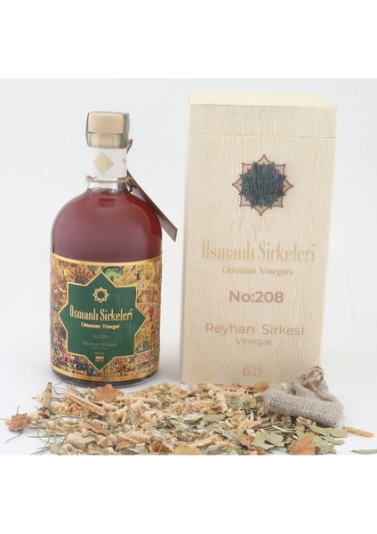 Bitkisel No :208 Reyhan Sirkesi 500 ml