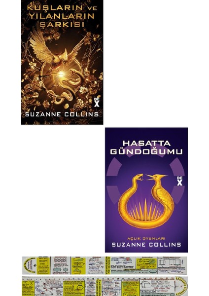 Açlık Oyunları 4-5. Kitaplar Set Suzanne Collins/kuşların ve Yılanların Şarkısı + Hasatta Gündoğumu