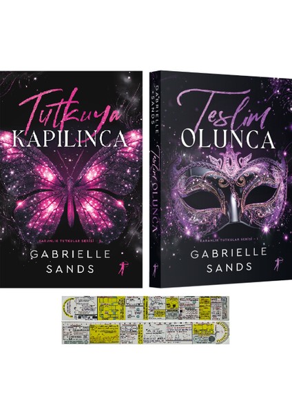 Tutkuya Kapılınca + Teslim Olunca 2 Kitap Set Gabrielle Sands + Mat. Öğreten Cetvel