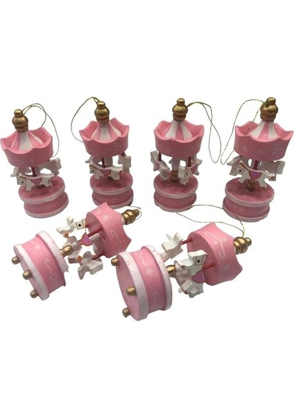 6 Adet Pembe Mini Atlı Karınca Ahşap Atlı Karınca Dekor Obje Pembe Atlı Karınca Dekoratif Objeler fiyatları