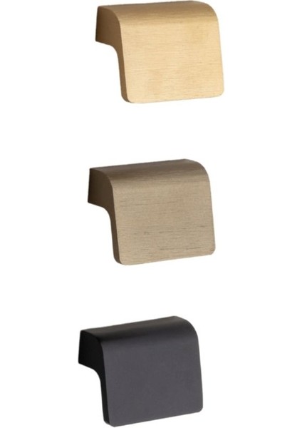 1743 Modern Kulp Fırçalı Mat Altın Renk 160 mm
