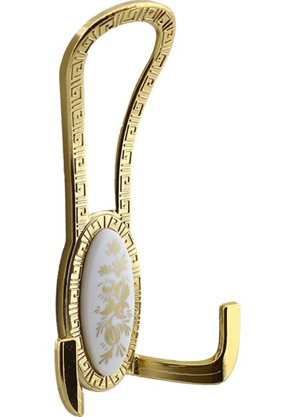 Portmanto Vestiyer Duvar Banyo Askısı Metal Dolap Elbise Askılığı Gold Beyaz Desenli 4 Adet fiyatları