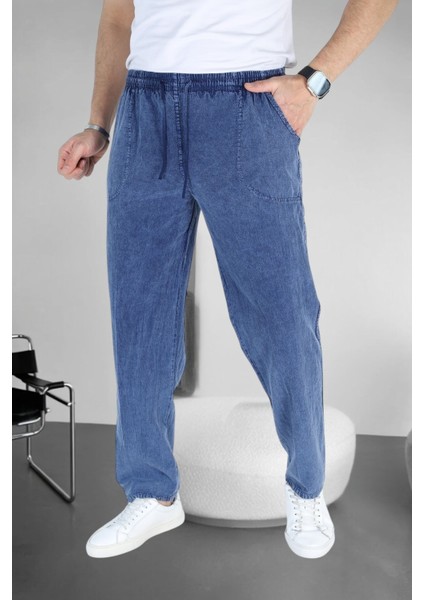 Keten Pantolon Hambez Alt Eşofman Rahat Kalıp Büyük Beden Ham Bez UNISEX%100 Pamuk Relaxed Beden Aralığı M-6xl