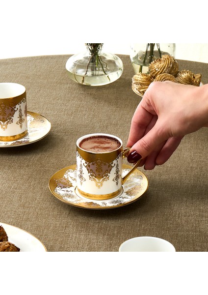 Azize 6 Kişilik Kahve Fincan takımı 80 ml
