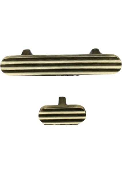 9443 Modern Çizgili Kulp Antik Renk 16 mm