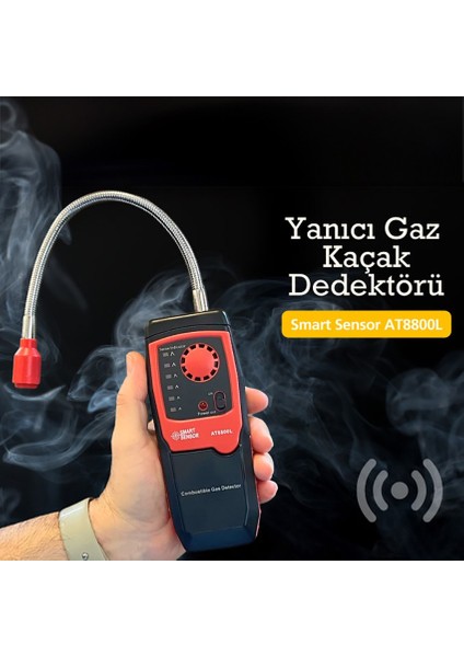 AT8800L Yanıcı Gaz Kaçak Dedektörü | Seviye Alarmlı modelleri