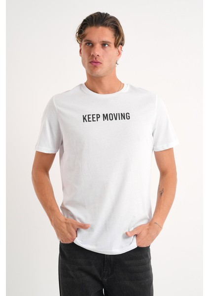 Alexandergardı Baskılı Basic T-Shirt