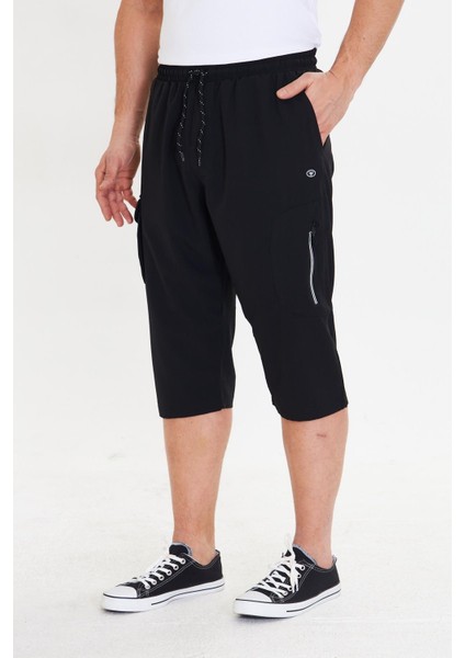 Erkek Stretchfit Kargo Cepli Esnek Kapri Siyah 6035-S fırsatları