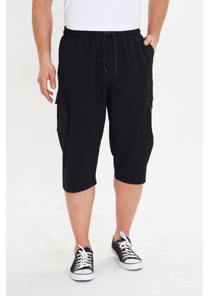 Erkek Stretchfit Kargo Cepli Esnek Kapri Siyah 6035-S indirimleri