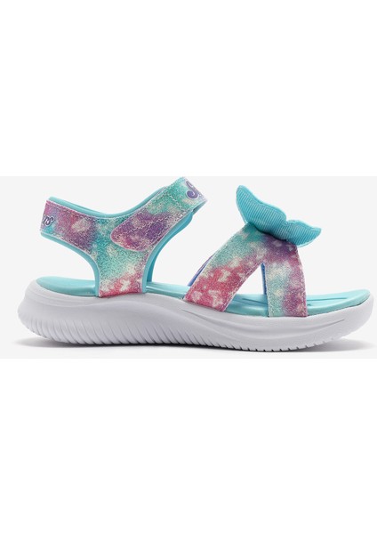 Jumpsters Sandal - Butterfly Brites Büyük Kız Çocuk Mavi Işıklı Sandalet 303109L Aqmt