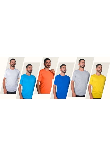 Sıfır Yaka T-Shirt - Gri - Xl