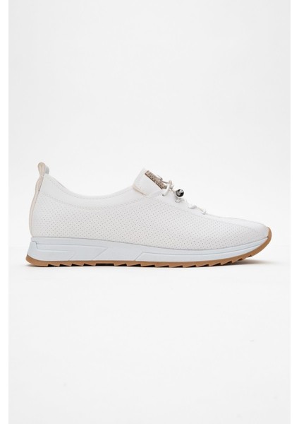 Kadın Bağcıklı Günlük Ayakkabı Beyaz Cilt fiyatları
