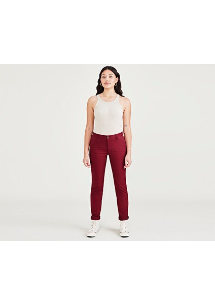 Weekend Chino Kırmızı Slim Fit Pantolon