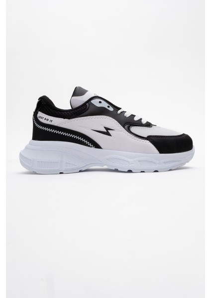 Kadın Anorak Spor Ayakkabı BEYAZ SİYAH fiyatları