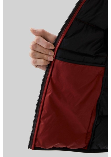 Yalıtımlı Regular Fit Kadın Yelek Bordo