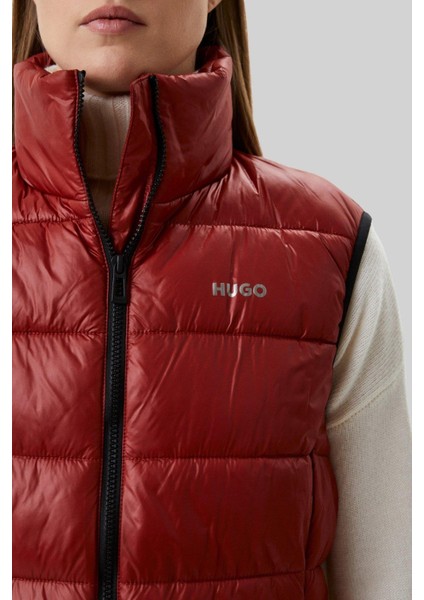 Yalıtımlı Regular Fit Kadın Yelek Bordo