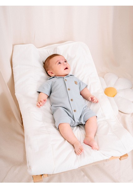 Yakalı Gri Bebek Barbatöz 3-6/6-9/9-12/18-24AY