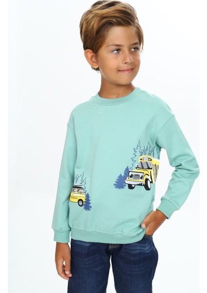 Erkek Çocuk Baskılı Sweatshirt modelleri