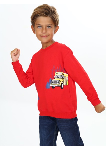 Erkek Çocuk Baskılı Sweatshirt modelleri