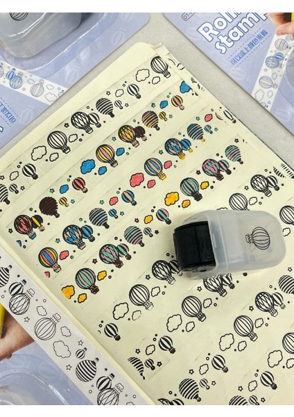 Boyanabilir Süsleme Bandı Balon Desenli Damga /mühür/kaşe/kitap Mühür/stamp/seal fırsatları
