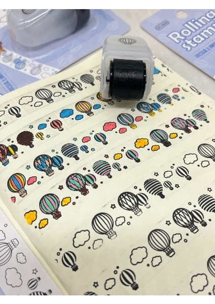 Boyanabilir Süsleme Bandı Balon Desenli Damga /mühür/kaşe/kitap Mühür/stamp/seal indirimleri